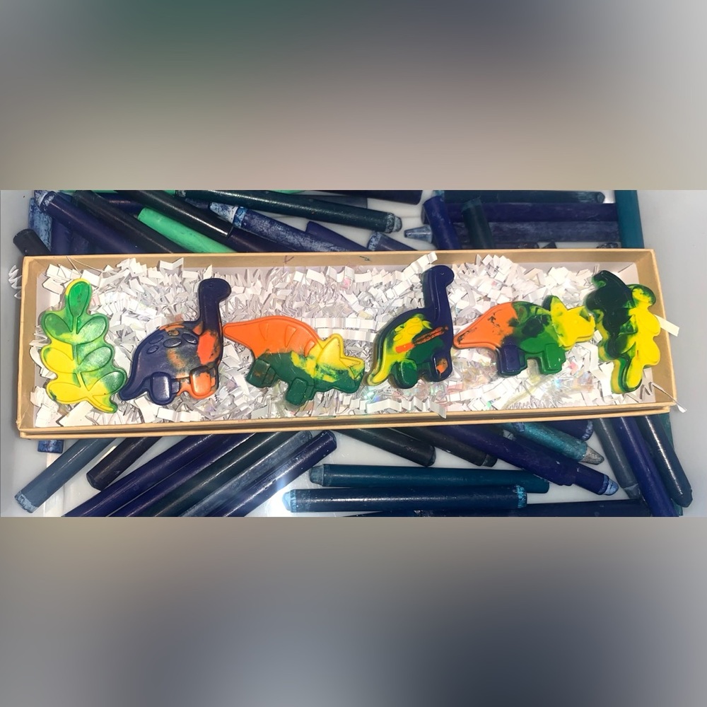 Custom Dinosaur Crayons